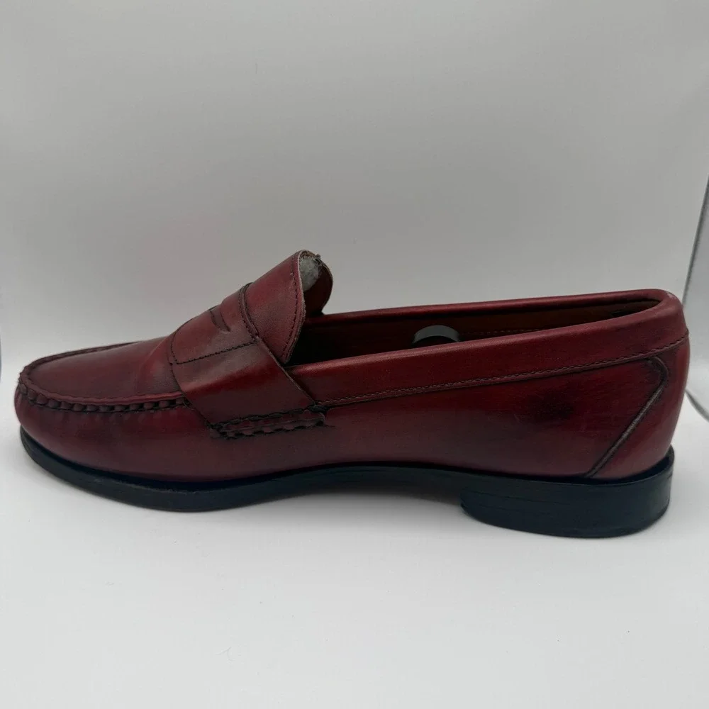 Allen Edmonds Cavanaugh Loafers 10 3E Penny‎ Dress Shoes Burgundy Leather 50026